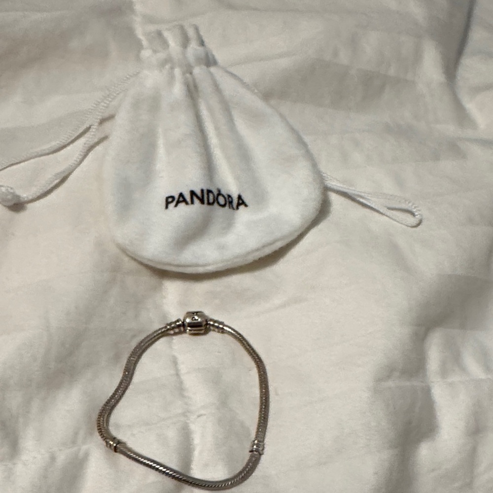 Pandora Silver Bracelet with White Pouch